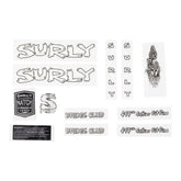Surly frame and hub adaptor with headbadge, bike component for bike frames, spares, and accessories, showing metal parts and branding.