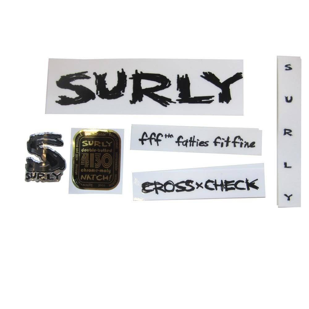 Surly MDS dropouts and bike frame accessories with headbadge, bike components for frame customization and repair.