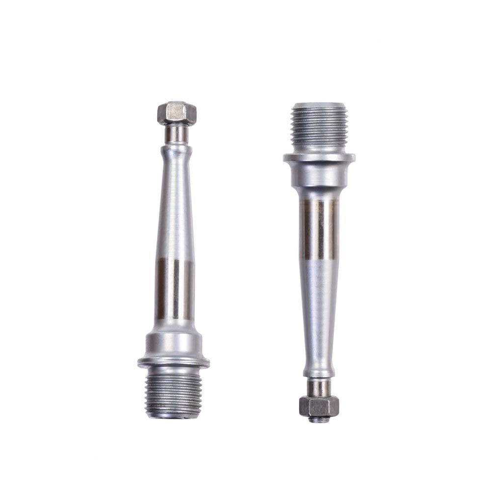 HT Components bicycle replacement axles, durable bike spare parts, metal components for bike wheel installation and maintenance.