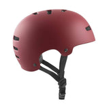 TSG Evolution helmet for bike, skate, BMX, slim fit design, CE and CPSC approved protective helmet, shown in black.