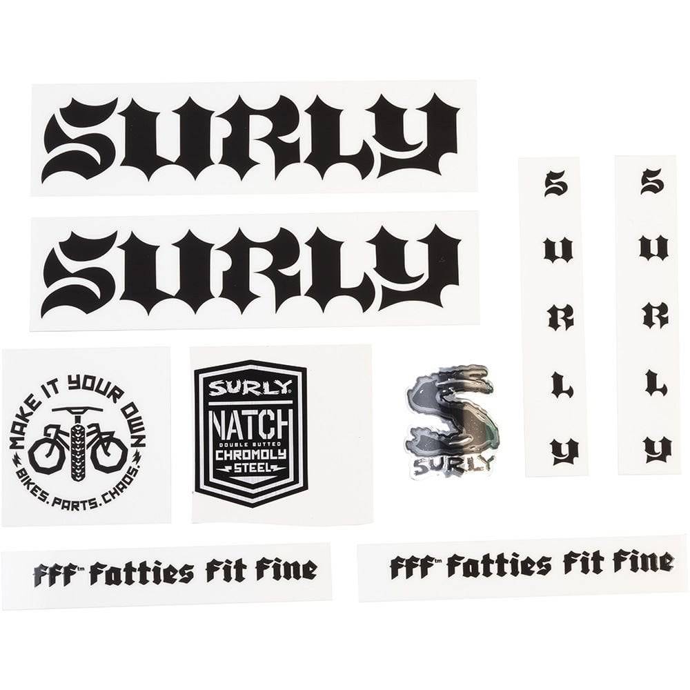Surly bike frame stickers and decals for customizing and personalizing your Surly bicycle components.