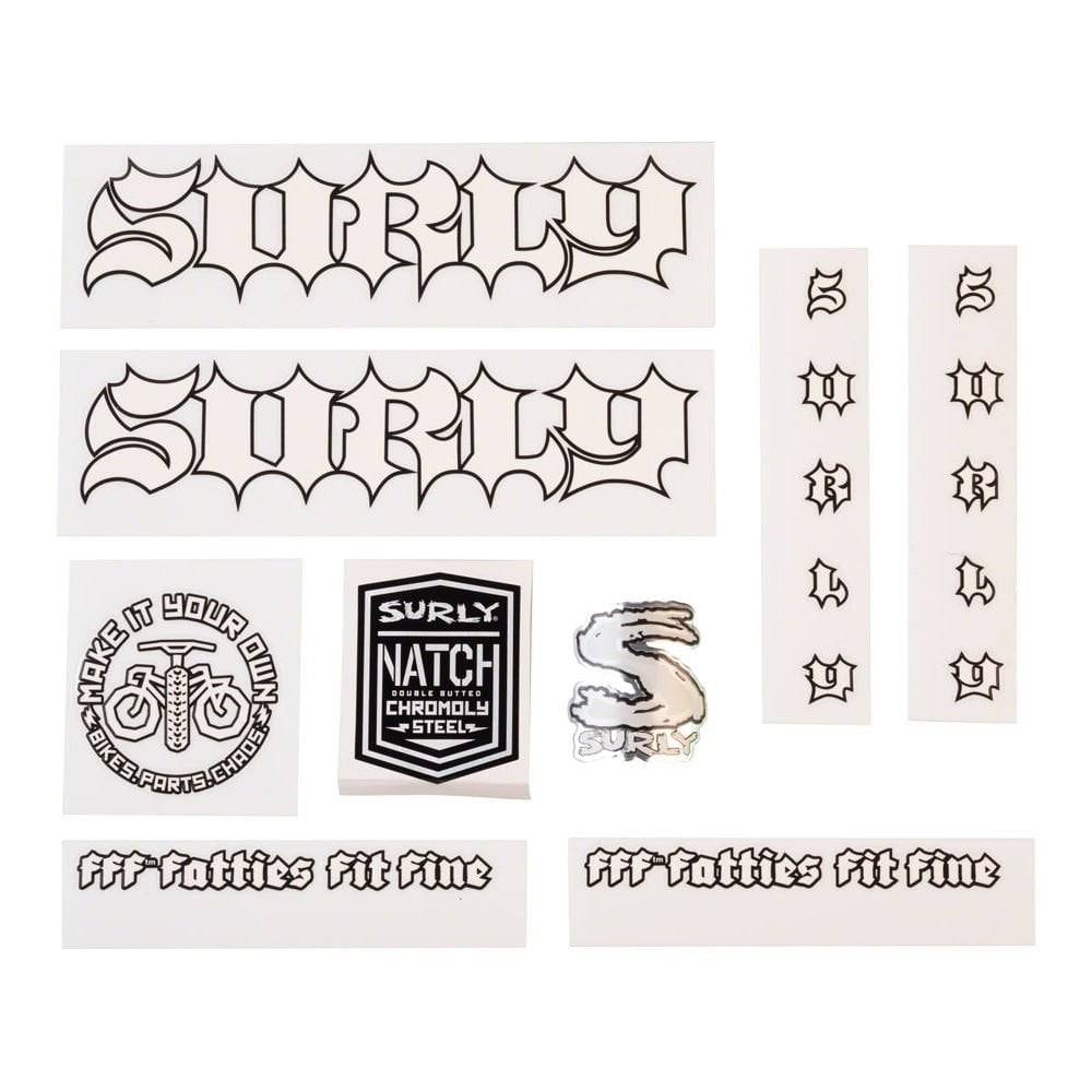 Surly bike frame stickers and decals for customizing and personalizing your Surly bicycle components.