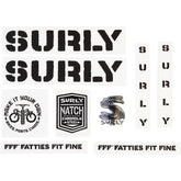 Surly bike frame stickers and decals for customizing your Surly bike with bold, colorful designs and branding.