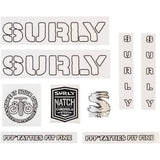 Surly Bikes frame stickers and decals for customizing your bike with bold, colorful Surly brand graphics and designs.