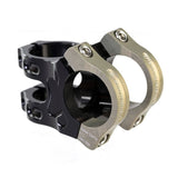 Renthal Apex mountain bike stem with 6° adjustable rise/drop and 240° clamp design, showcasing the sleek aluminum component.
