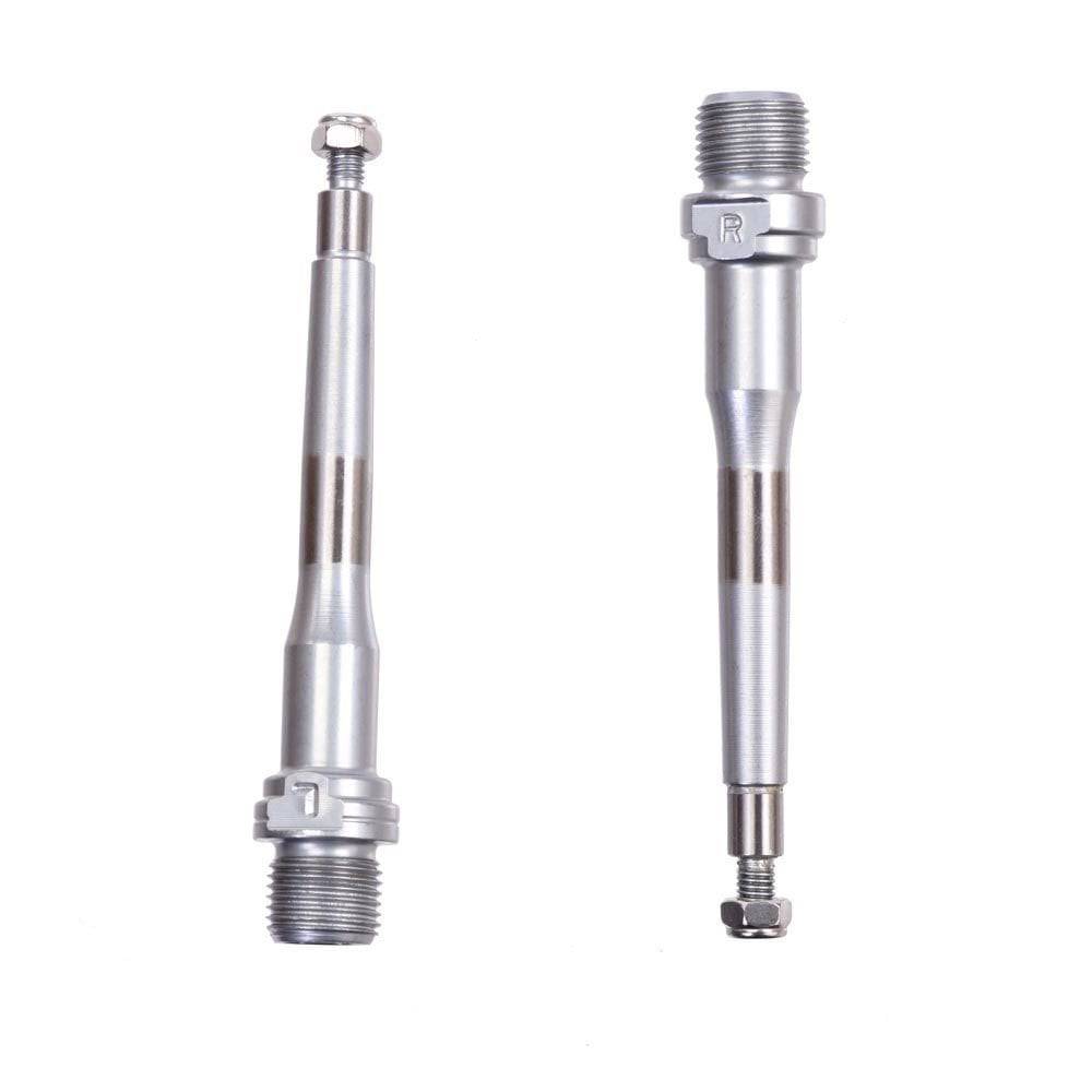HT Components bike replacement axles for transmission, showing durable metal bike axle spares with precise threading.