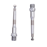 HT Components bike replacement axles for transmission, showing durable metal bike axle spares with precise threading.