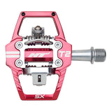 HT Components T2-Sx BMX flat pedals with durable grip, smooth rotation, and metal pins for enhanced control and stability.