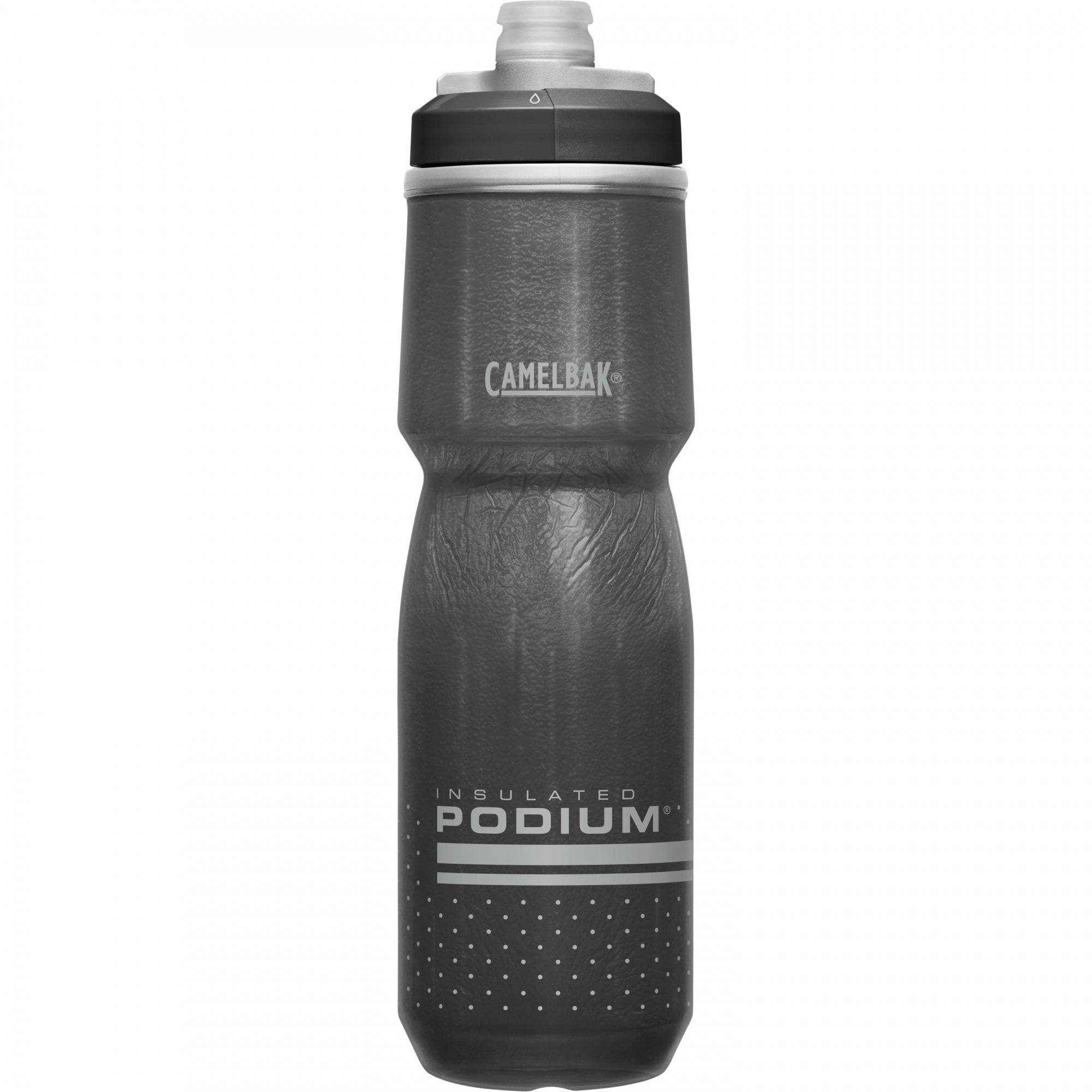 CamelBak Podium Chill insulated 700ml water bottle with a spill-proof cap, designed for cold hydration during cycling.