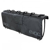 EVOC Travel Tailgate Pad for pickup trucks with secure bike transport and protection, shown on a truck tailgate.