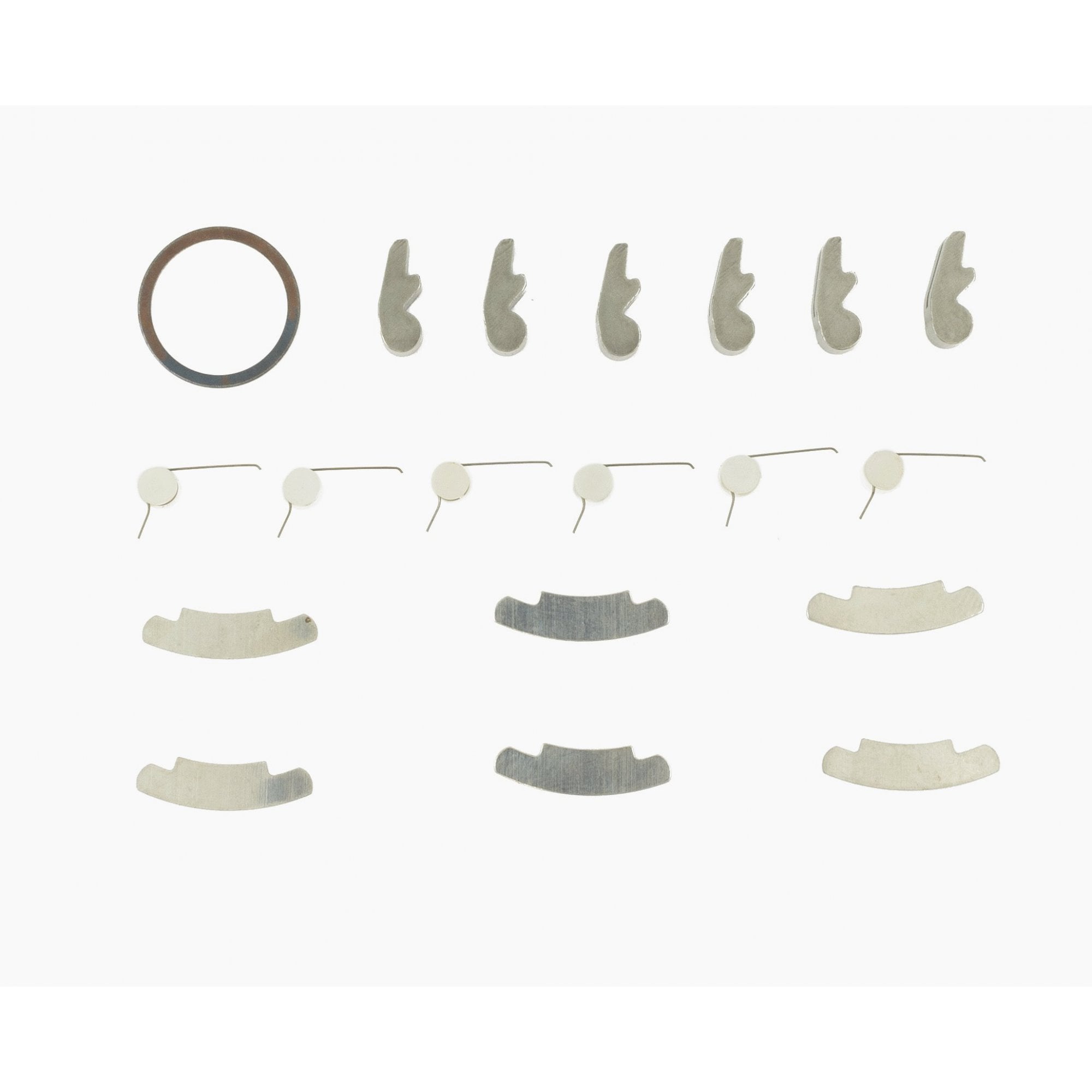 A2Z replacement pawls for 2012 A2Z bicycle hub, spare parts, showing metal pawl components for hub mechanism repair