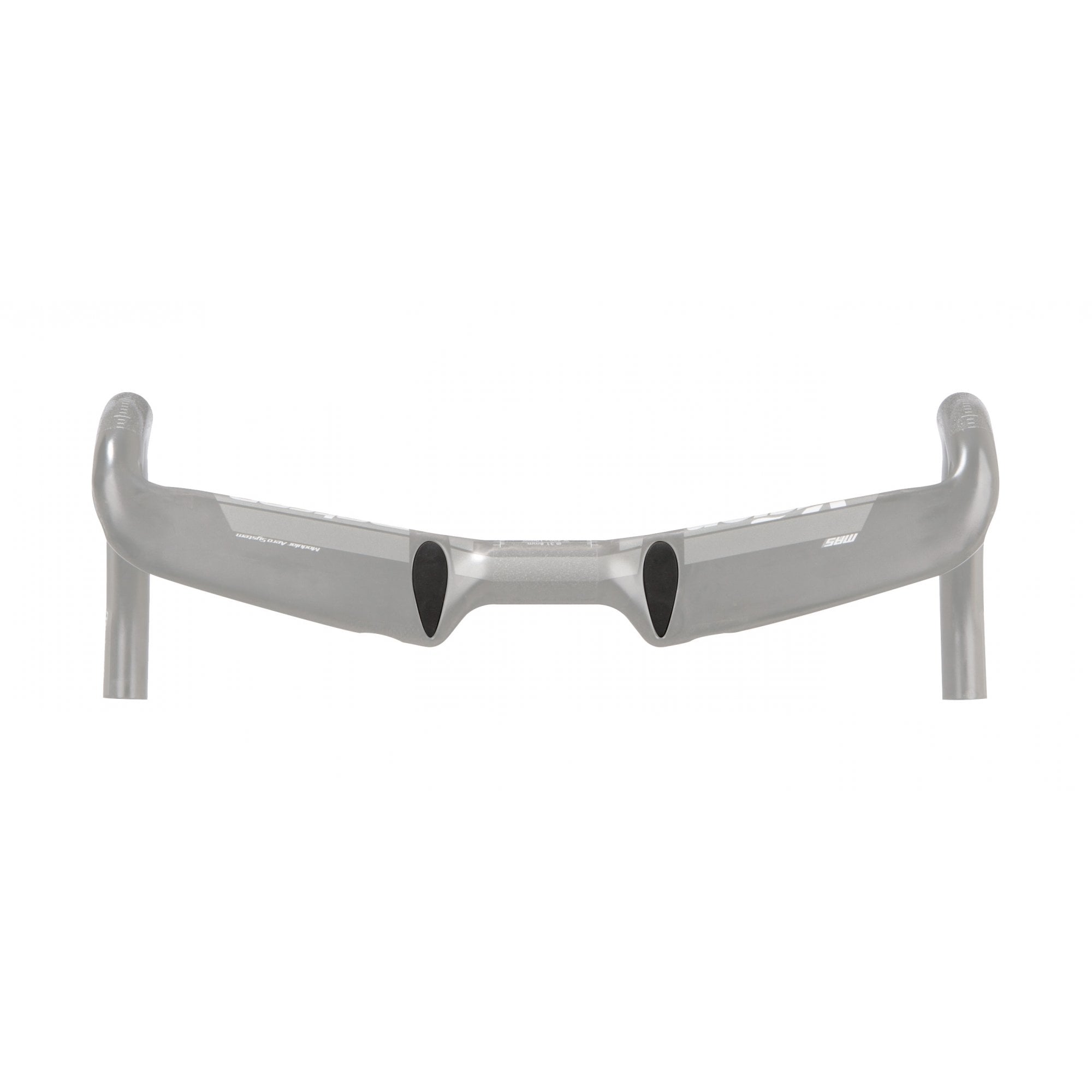 Vision Metron 4D MAS black dust covers for Metron 4D handlebars, two durable components for bike maintenance.