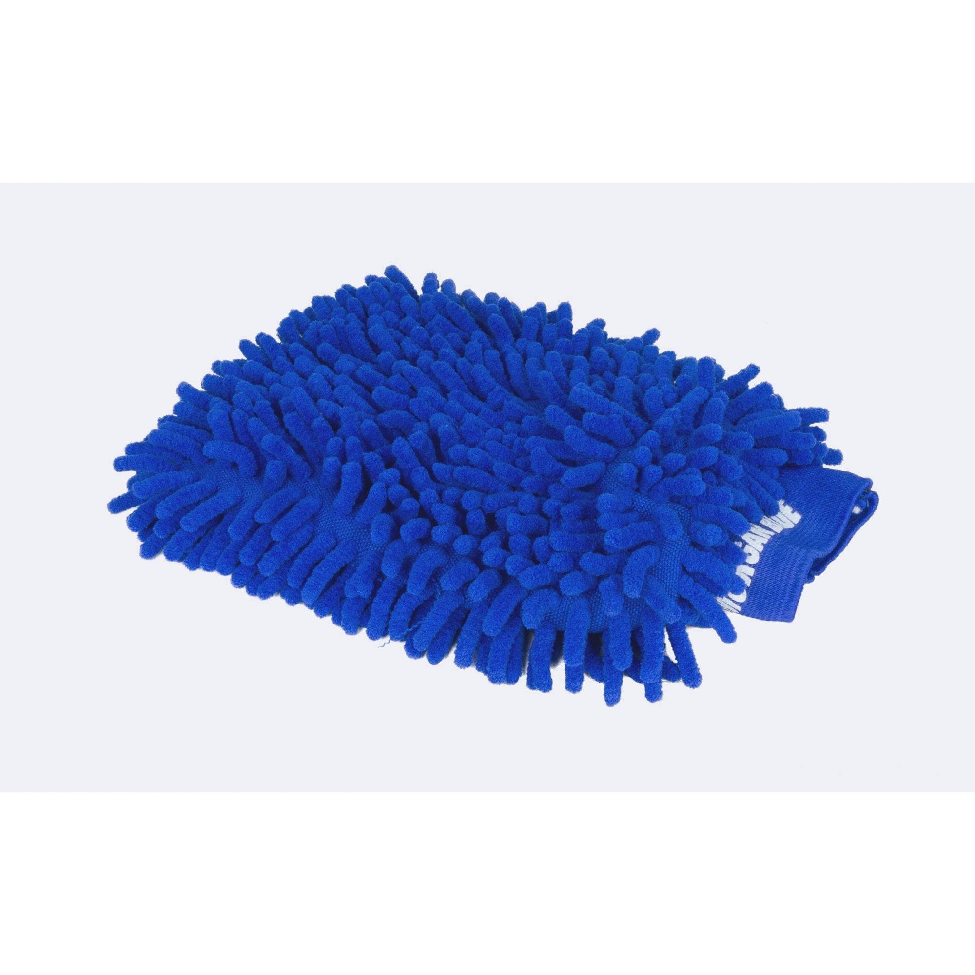 Morgan Blue dual-sided microfiber bike cleaning glove, workshop use, soft and absorbent for bike maintenance and detailing.