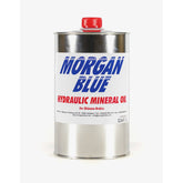 Morgan Blue hydraulic mineral oil for brake systems in a 1000cc bottle, workshop-grade brake fluid for bicycle or vehicle maintenance.