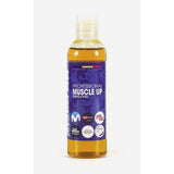 Morgan Blue Muscle Up Pre-Sports Oil 200cc bottle, muscle stimulating and circulation boosting accessory for athletes.