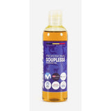 Morgan Blue Souplesse massage oil in 200cc bottle, featuring smooth glide and muscle relaxation for massage therapy.