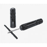 Hutchinson tubeless tyre plug kit with five 1.5mm and five 3mm plugs and a repair tool for bike tire maintenance.