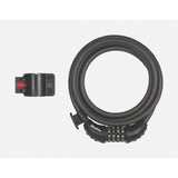Master Lock cable combination lock with 10mm diameter and 1.8m length, featuring a 4-dial set-your-own code.
