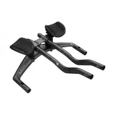 Vision Metron TFA Aerobar with SnakeBite Stem 40cm V22, carbon cycling handlebar with ergonomic design and sleek black finish.