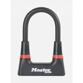 Master Lock 8278EURDPRO Mini U-Lock for bicycles, 8x16cm security lock with disc key mechanism, durable bike lock accessory.