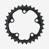 FSA Tempo Road chainring, 2x11 speed, 80 BCD, 30T, black, 5-hole compatible for road bike components