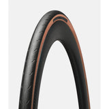 Hutchinson Challenger 700x28 road bike tyre with tan wall folding bead, suitable for racing and training cycling.