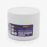 Morgan Blue Chamois Cream solid tub, anti-chafing skin protection accessory for cyclists, with a compact, hygienic design.