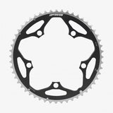 FSA Pro Road 130BCD 2x11 speed chainring for Shimano and Campagnolo road bike drivetrains, close-up of the black chainring.