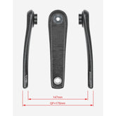 Fsa Ebike Chainset Ck-702 Isis 22.0Mm Black Cranks