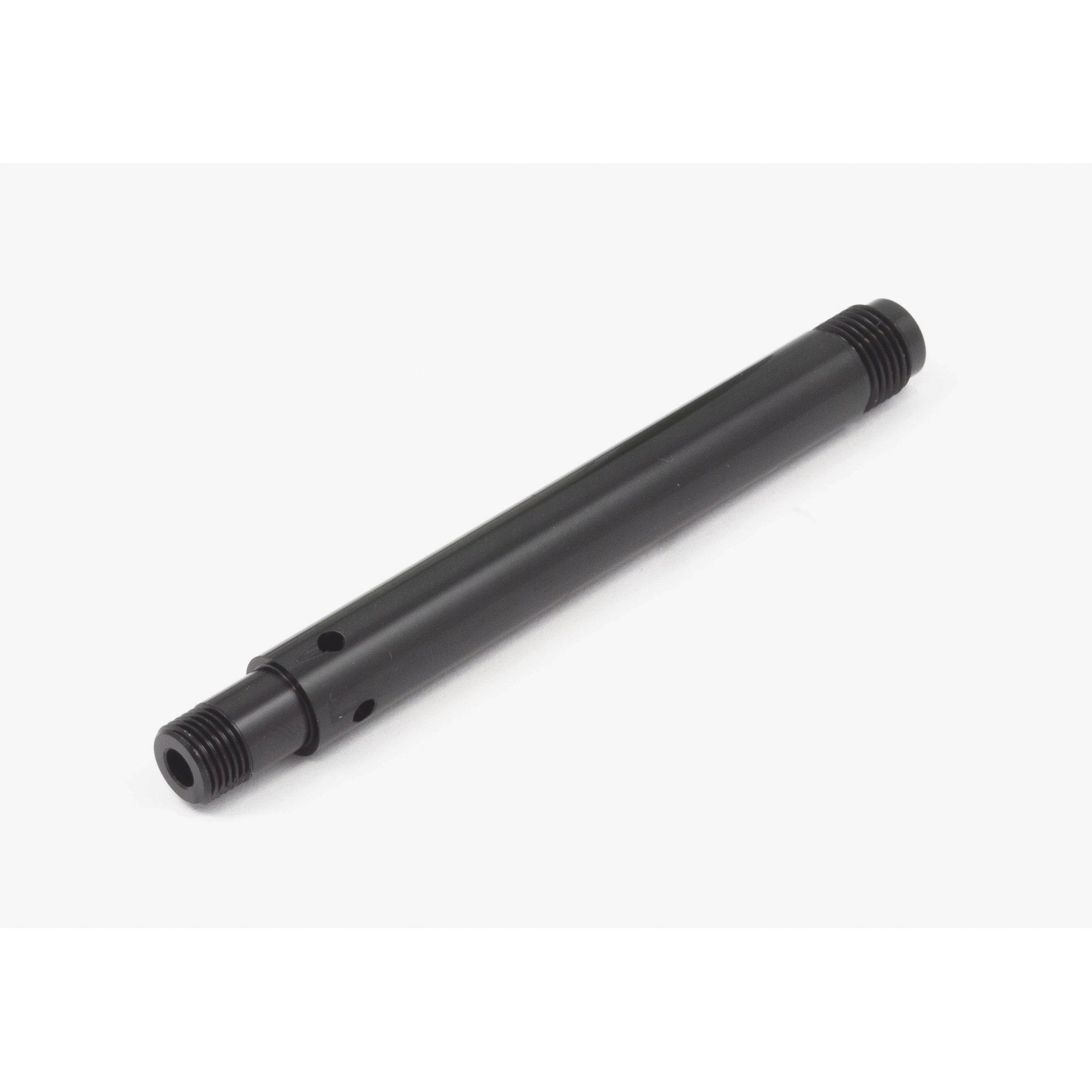 DVO Damper Shaft for Topaz 65/60 rear shock suspension component, showing close-up of metal shaft part with branding details.