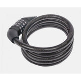 BBB BBL-66 QuickCode coiled bike lock with 4-digit combination, 8×1200mm security cable for bicycle protection