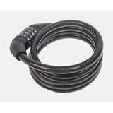 BBB BBL-66 QuickCode coiled bike lock with 4-digit combination, 8×1200mm security cable for bicycle protection
