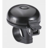 BBB BBB-18 E Sound Bike Bell in matte black, loud 88dB aluminum bell designed for e-bikes and cycling accessories