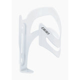 Gloss white BBB BBC-35L SideCage left bottle cage for small and full-suspension bikes, durable bike accessory for convenient hydration.