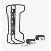 BBB BBC-81 StackRack luggage rack with cargo straps for bike packing, showcasing durable metal construction and secure strap attachments.