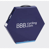 Black BBB HydroLine hydraulic brake hose, 2.1mm x 5mm, 50m length, designed for bicycle hydraulic brake systems.