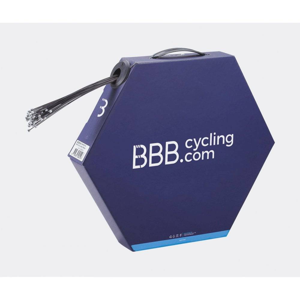 BBB BCB-35 SpeedWire Shimano Teflon gear cable bundle, 50 black bike components with 1.1×2350mm length for Shimano bikes