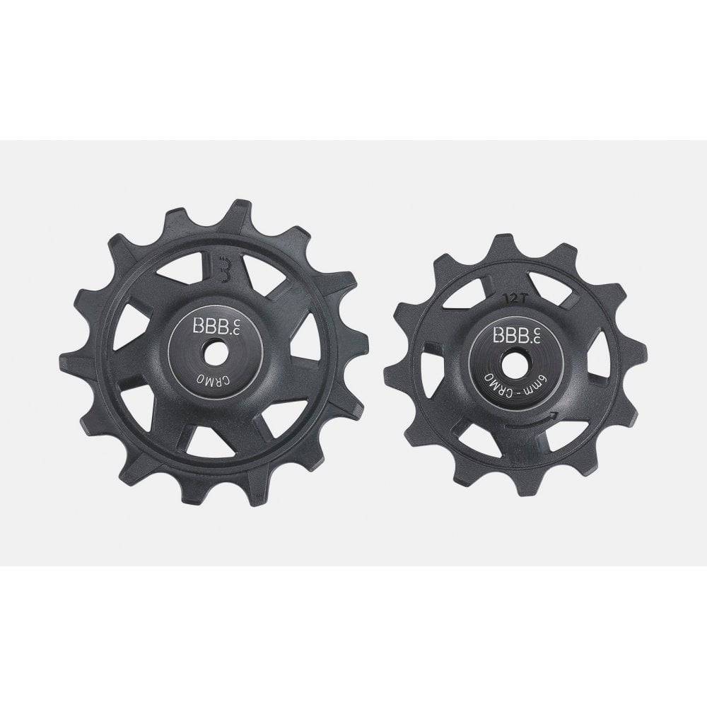 BBB BDP-07 RollerBoys SRAM 12-speed jockey wheels set with 12 and 14T black rear derailleur components.
