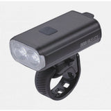 BBB BLS-171 Strike Duo 1200 LED bike front light in black showing high-power LED headlamp with adjustable straps.