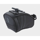 BBB BSB-13 CurvePack Reflect Saddle Bag with LED light mount, water-repellent finish, designed for cycling accessories.
