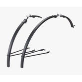 BBB SlimGuard road bike fender set with front and rear fenders, 28-inch size, includes aluminium rods for easy installation.