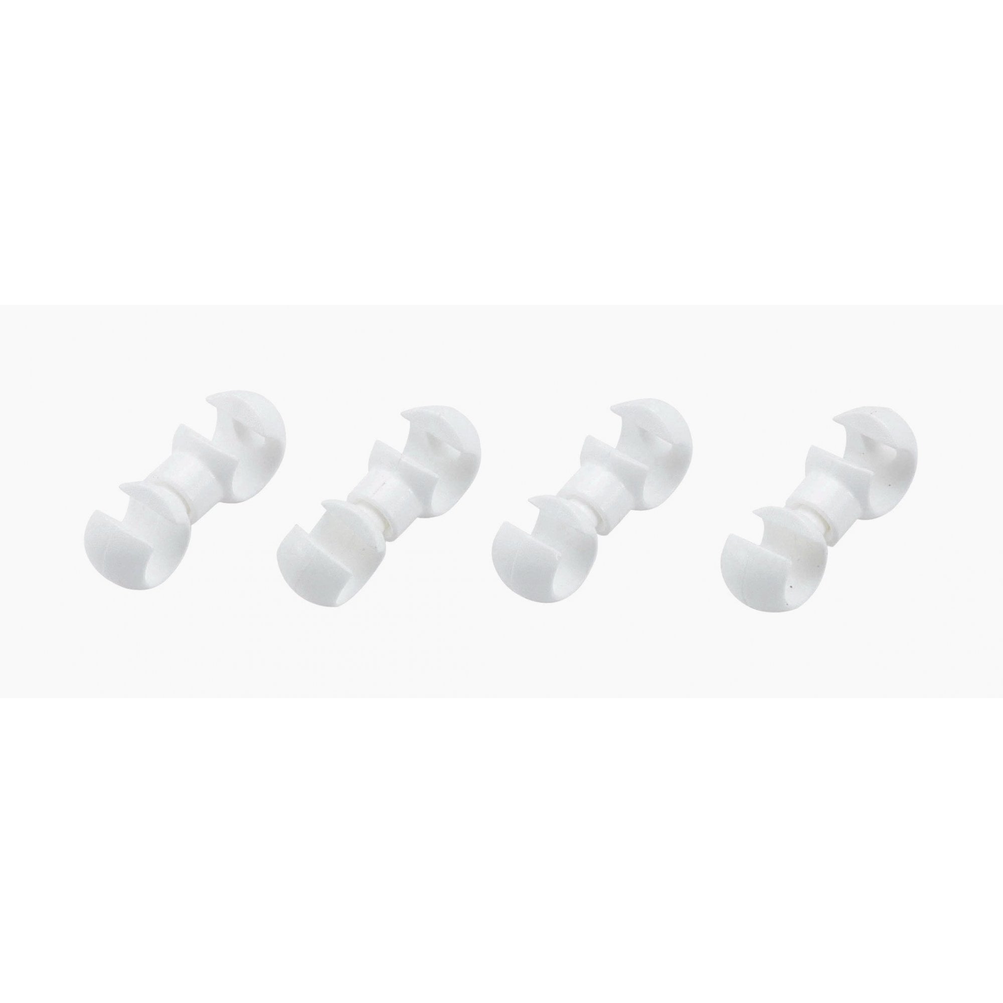 BBB BCB-98 CableConnect white frame protectors for bike cables, set of 4, durable cable accessories for bicycle protection.