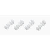 BBB BCB-98 CableConnect white frame protectors for bike cables, set of 4, durable cable accessories for bicycle protection.