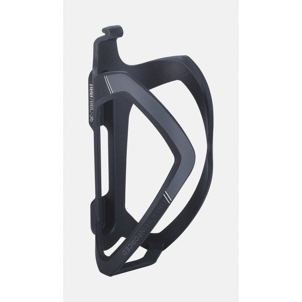 BBB FlexCage bottle cage with auto-adjust flex system securely holds a bike water bottle during rides.