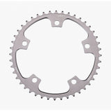 BBB BCR-12S RoadGear 44T chainring for Shimano 10-speed 130BCD crankset, showing the black metal gear with teeth.