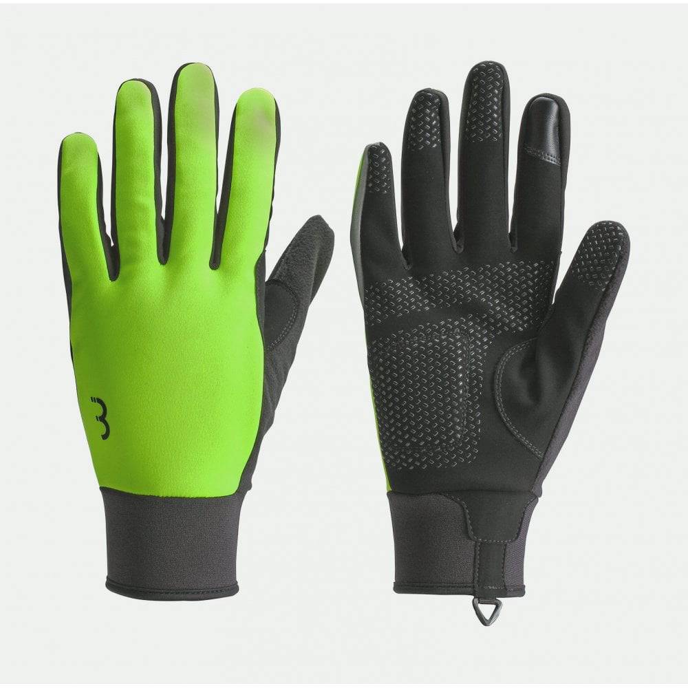 BBB ControlZone Winter Gloves BWG-36, windproof cycling gloves with touchscreen fingertips and reflective accents.