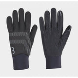 BBB RaceShield WB2.0 winter gloves with touchscreen fingertips and reflective prints, designed for cold weather cycling.