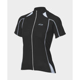 BBB ComfortGirl women's short sleeve cycling jersey with pockets, breathable fabric and sporty fit for women's cycling apparel.