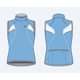BBB CoolGirl NS blue sleeveless women's jersey with pockets, lightweight cycling clothing from BBB.