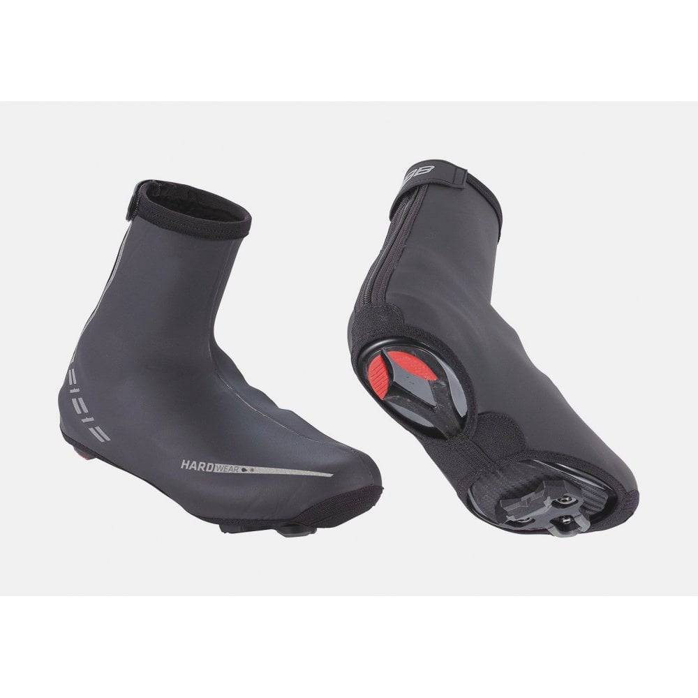 BBB HardWear Shoe Covers V2 waterproof neoprene overshoes for cycling, black, snug fit, designed to protect cycling shoes from water.